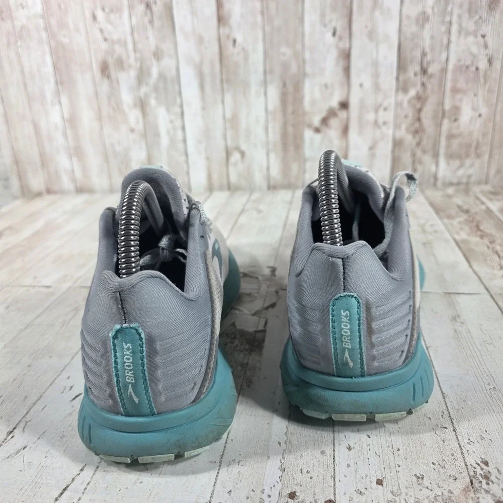 Brooks Anthem 5 Womens Grey Teal Running Shoes 1203651B028 Size 7 B Medium